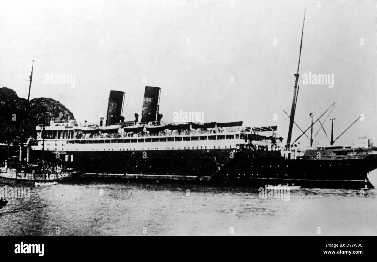 Auxiliary cruiser Cap Trafalgar, 1914 Stock Photo