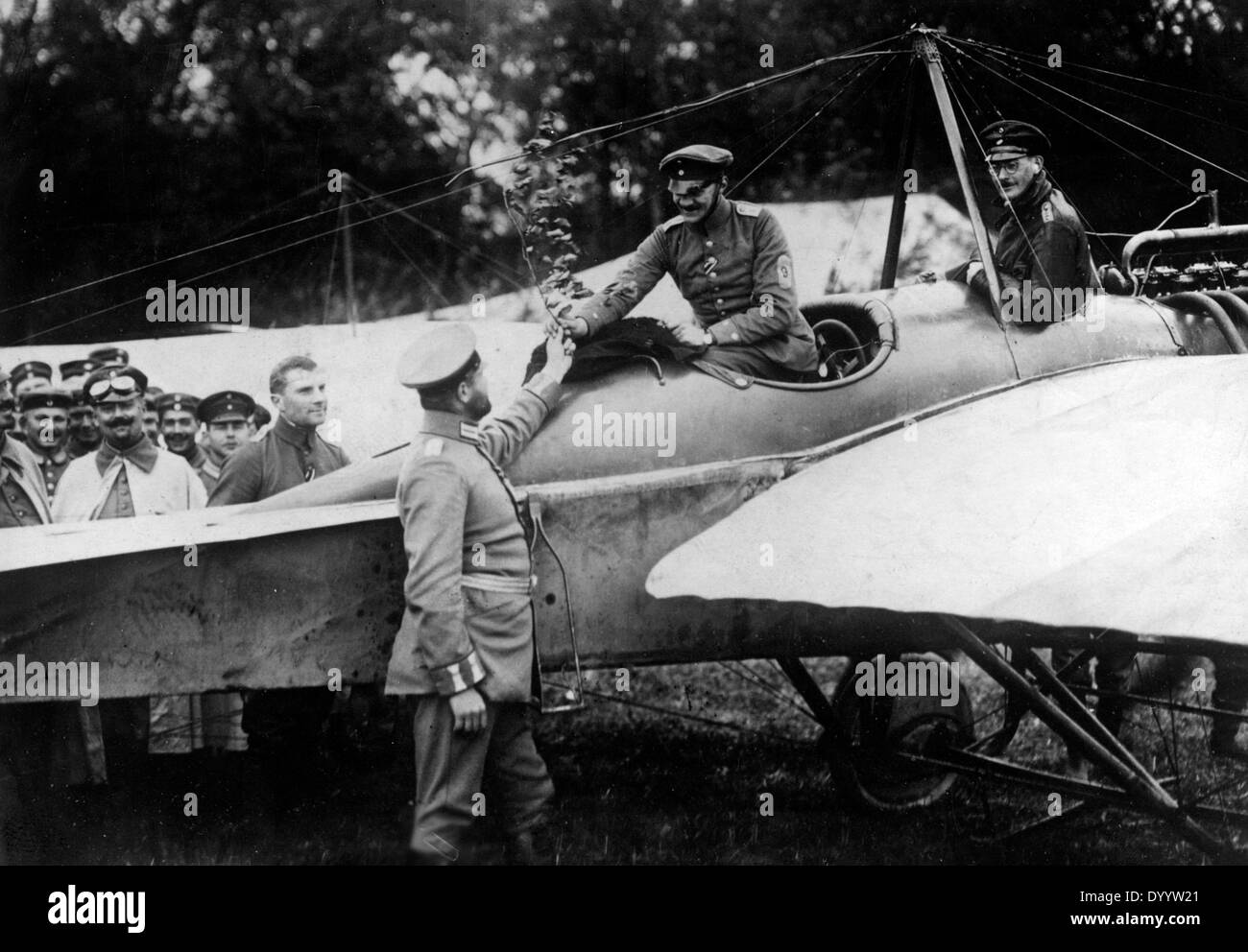 German pilots in the First World War, 1914 Stock Photo