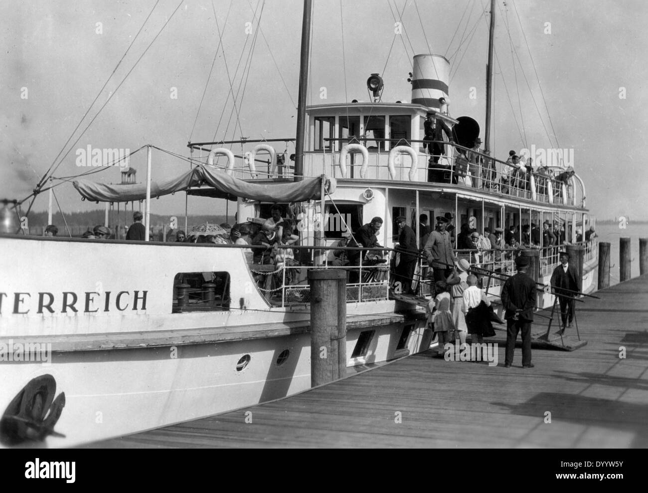 Boat on Lake Constance Stock Photo Alamy