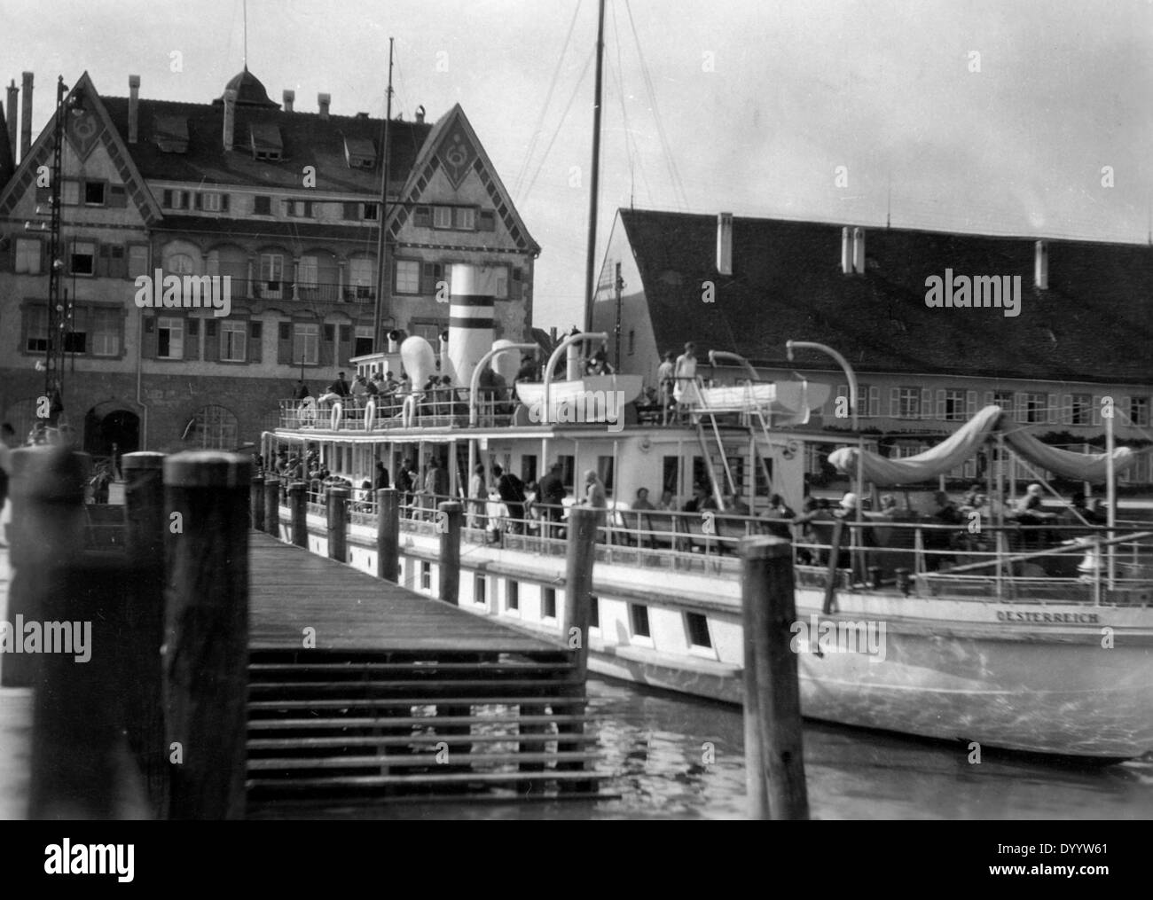 Boat on Lake Constance Stock Photo Alamy
