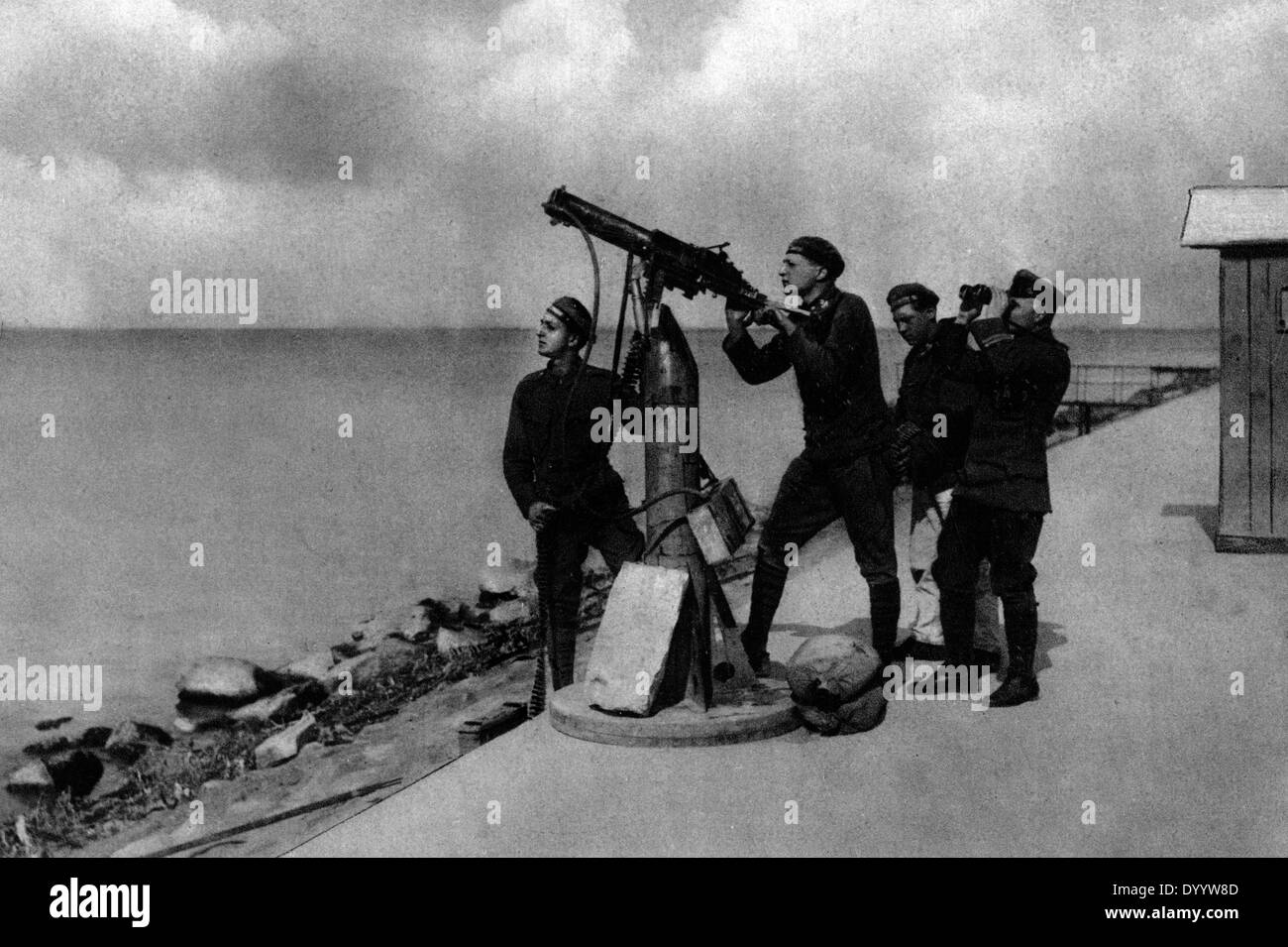 German Anti-aircraft warfare, 1914-1918 Stock Photo