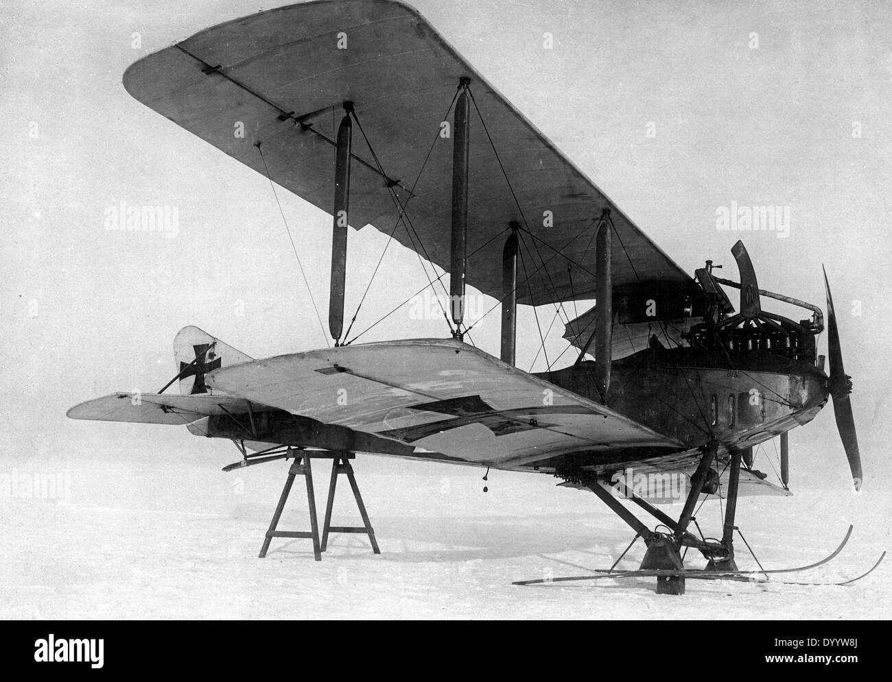 German airplane in World War I, 1918 Stock Photo