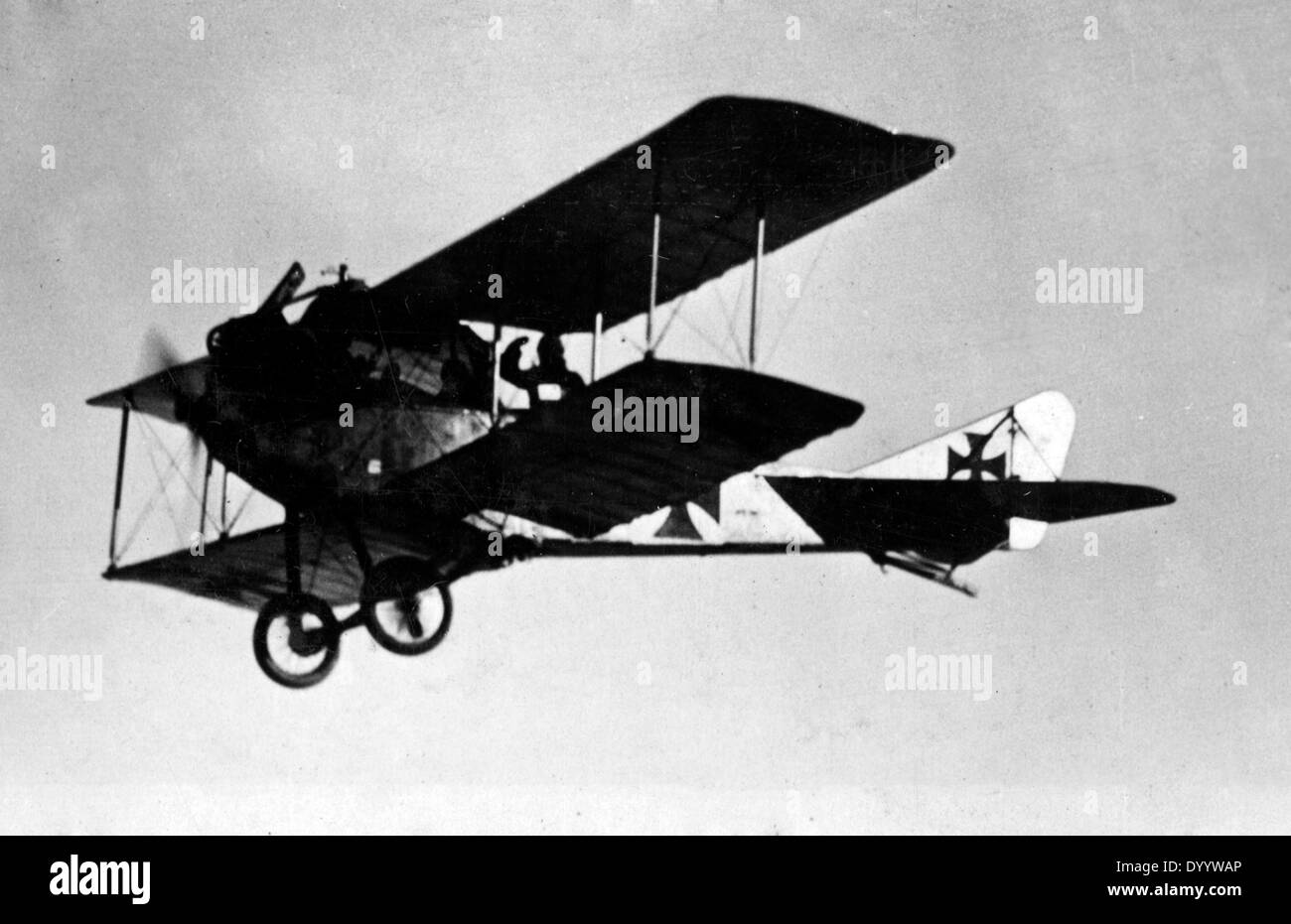 A German fighter in the air, 1918 Stock Photo