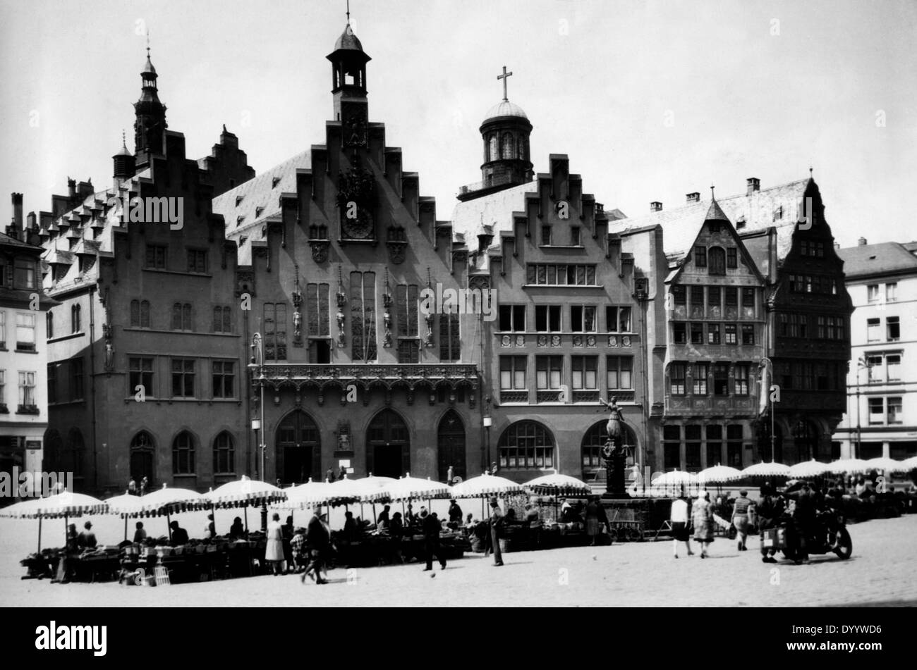 The Roemer in Frankfurt am Main 1919-1945 Stock Photo