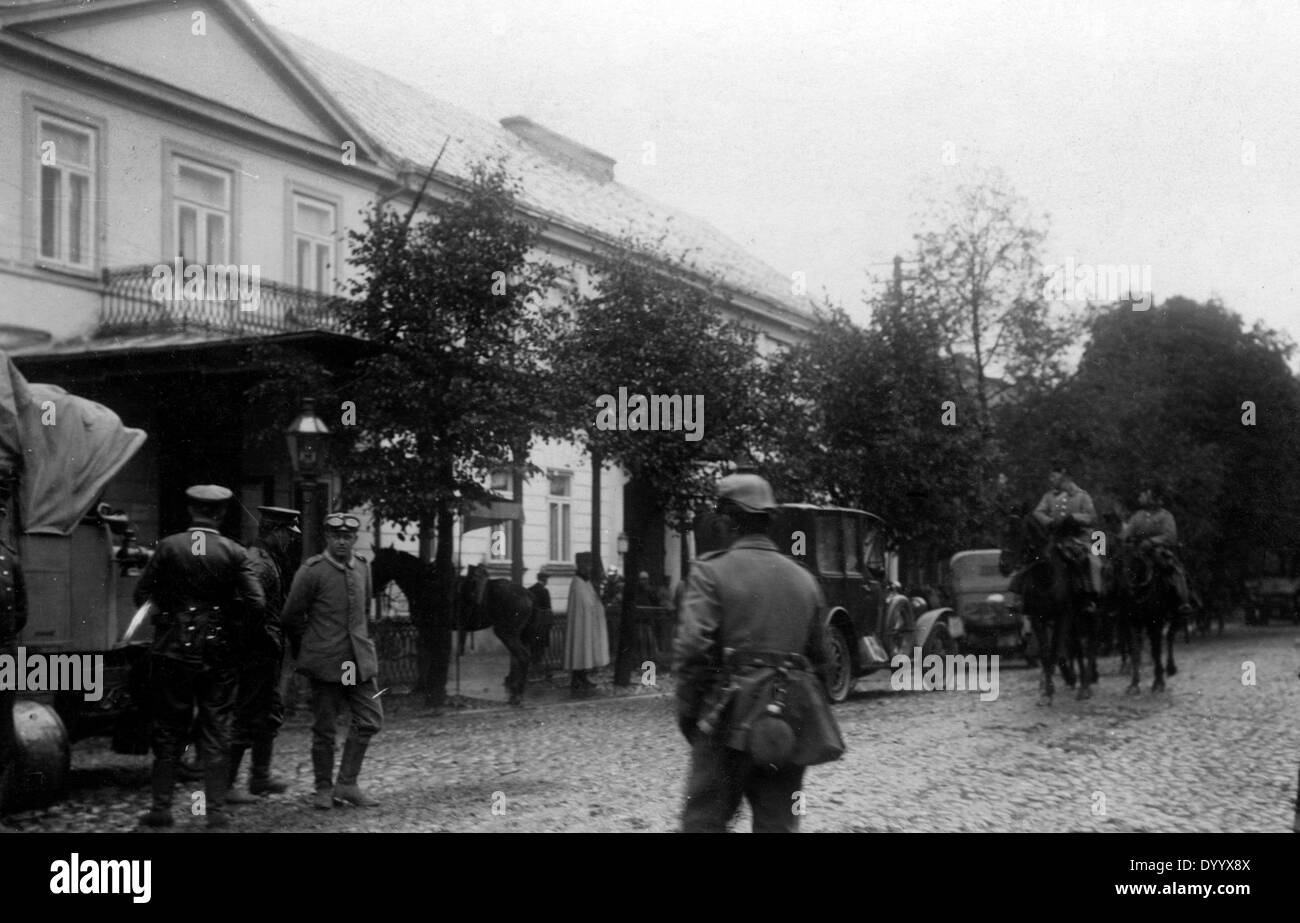 Government building in Suwalki, 1914 Stock Photo
