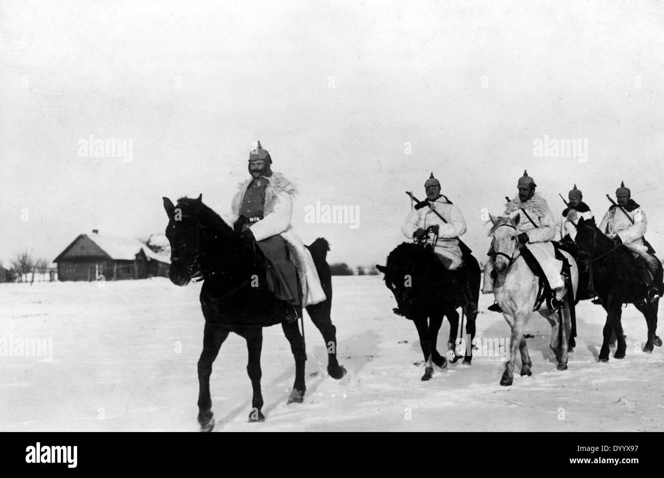 German Cavalry in Masuria, 1915 Stock Photo