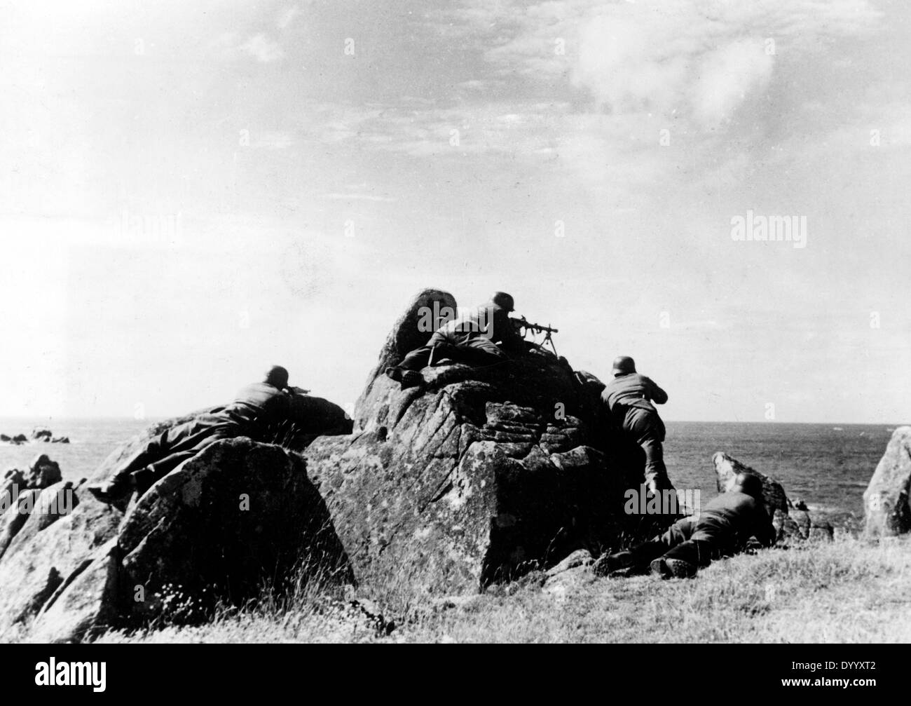 German soldiers maneuver Black and White Stock Photos & Images - Alamy