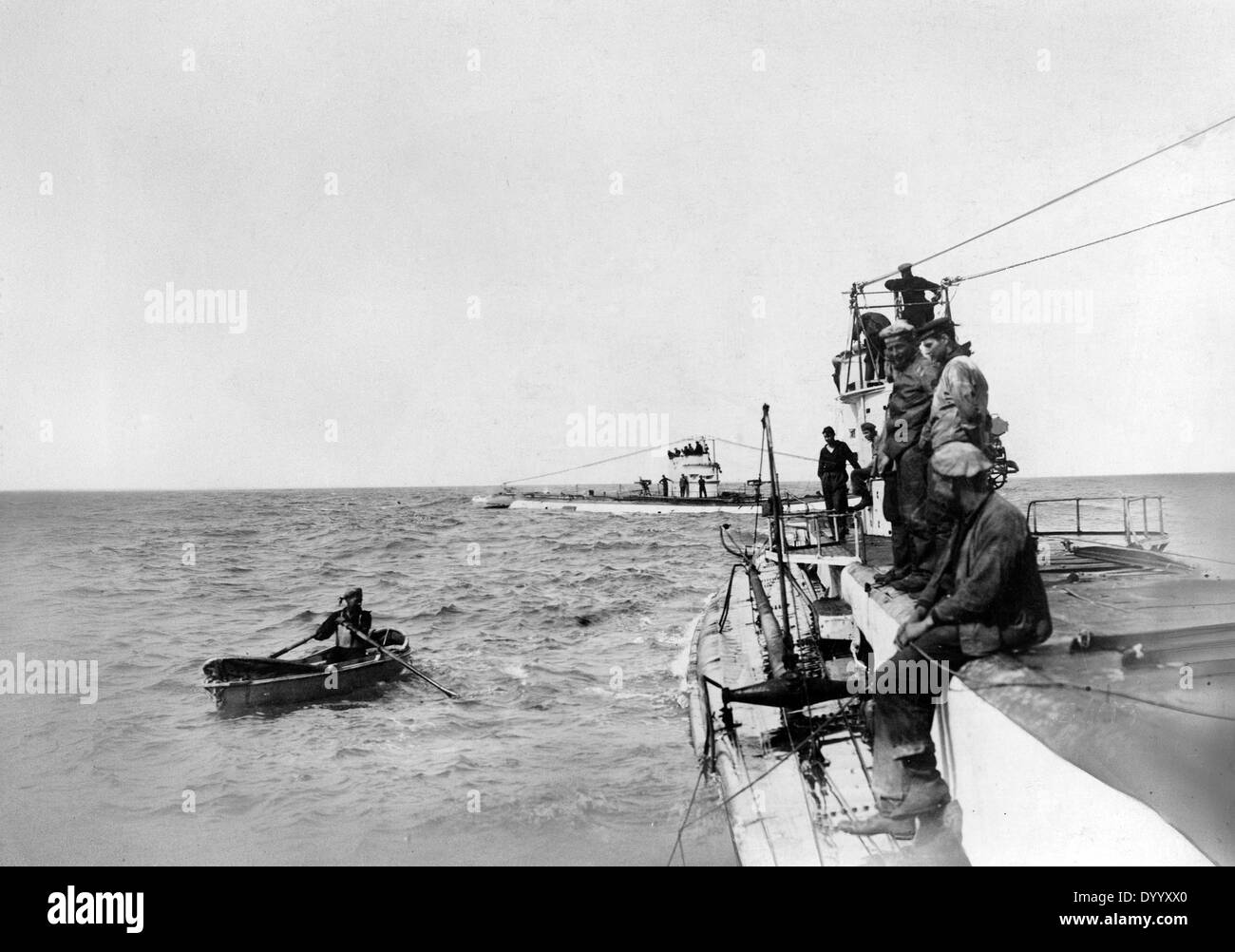 U 35 in the Mediteranean Sea in World War I Stock Photo
