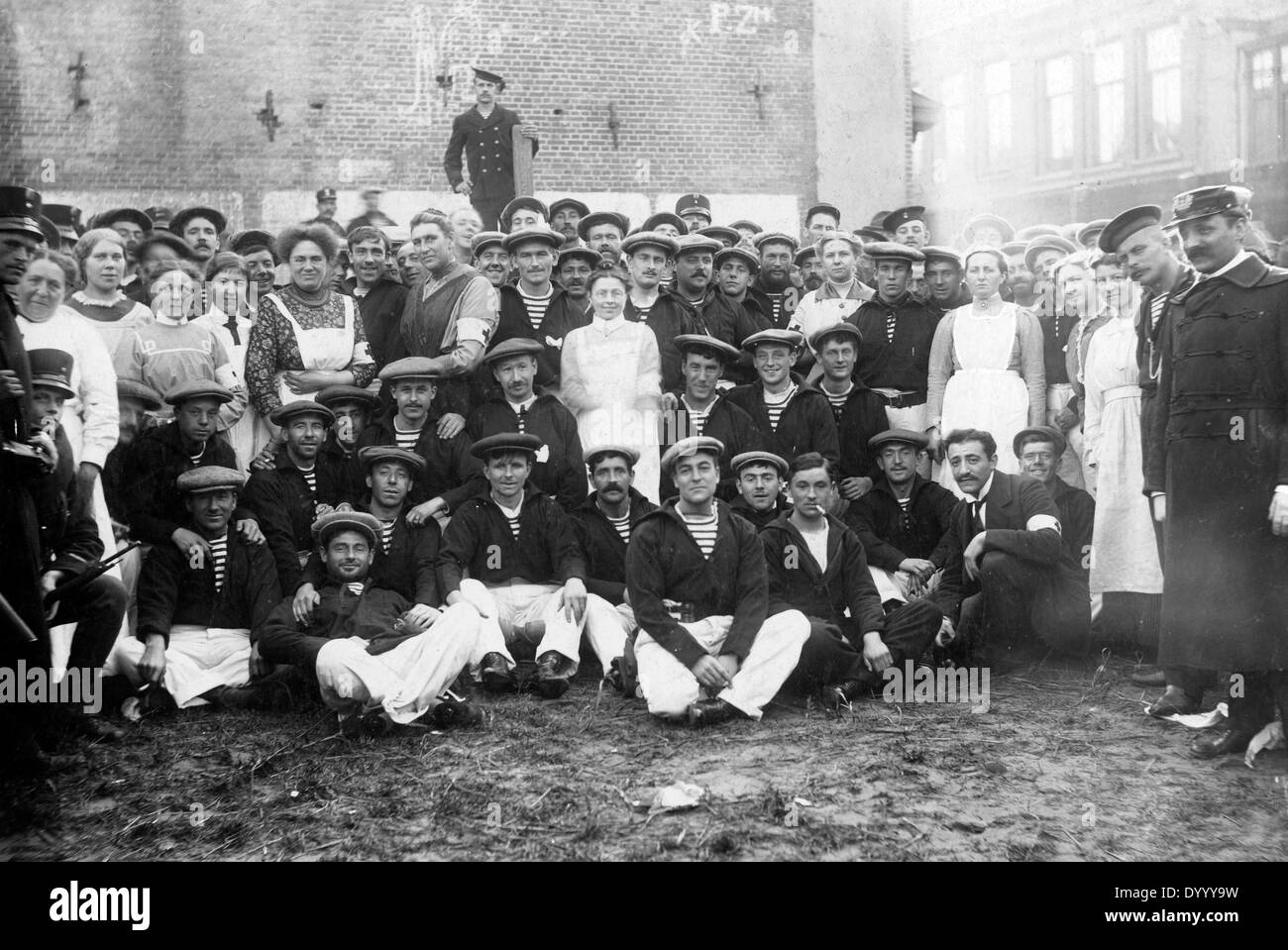English sailors in World War I, 1914 Stock Photo