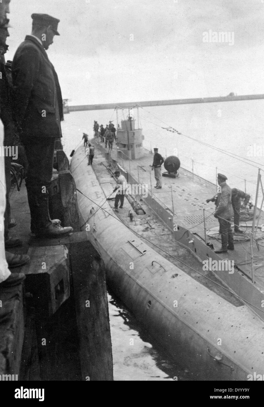 Merchant submarine 'Deutschland' and its tour to America, 1916 Stock Photo
