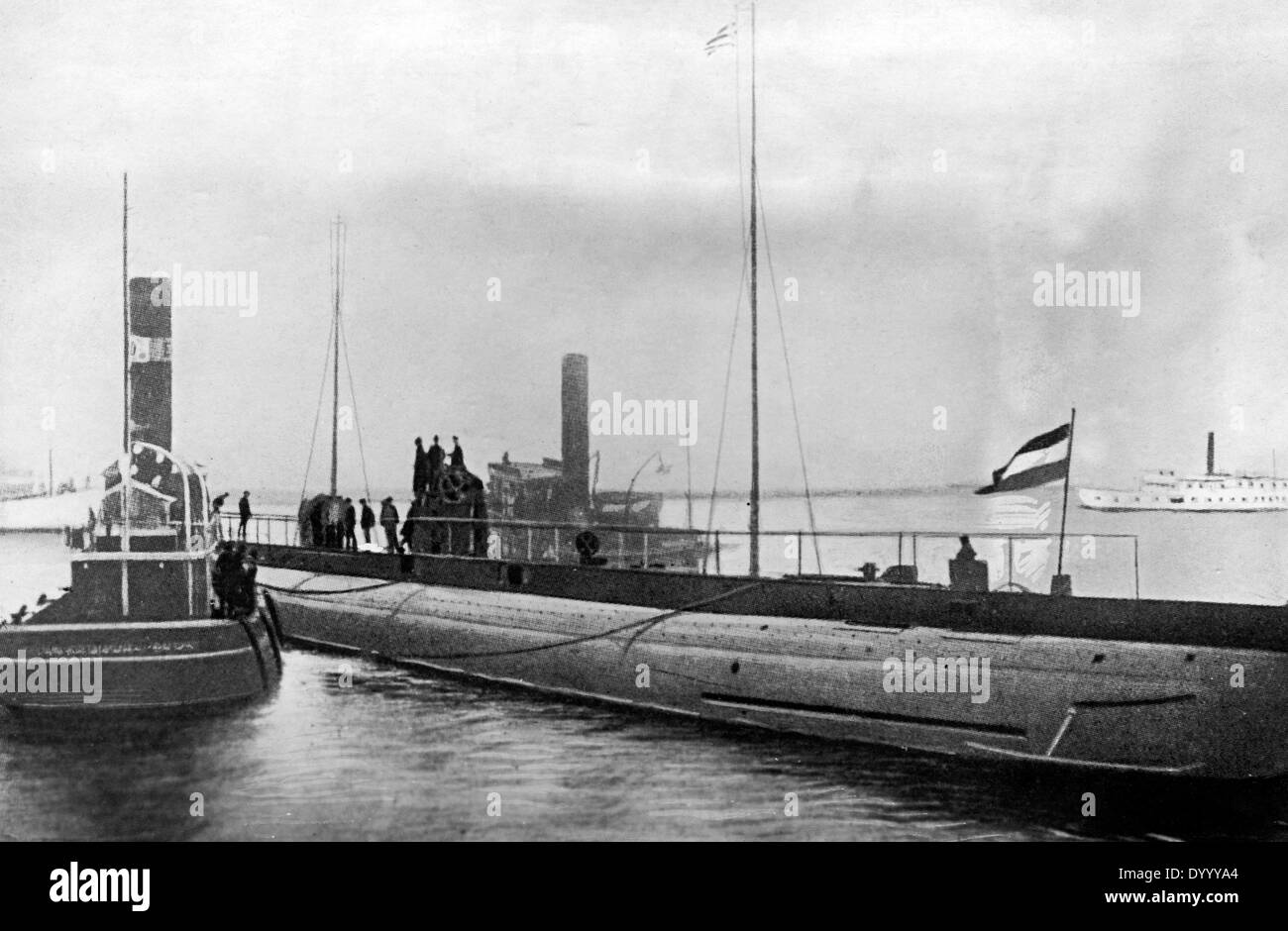 Merchant-submarine 'Deutschland' in the harbour of Baltimore Stock Photo