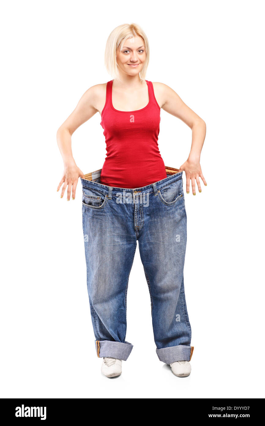 Girl in oversized pants hi-res stock photography and images - Alamy