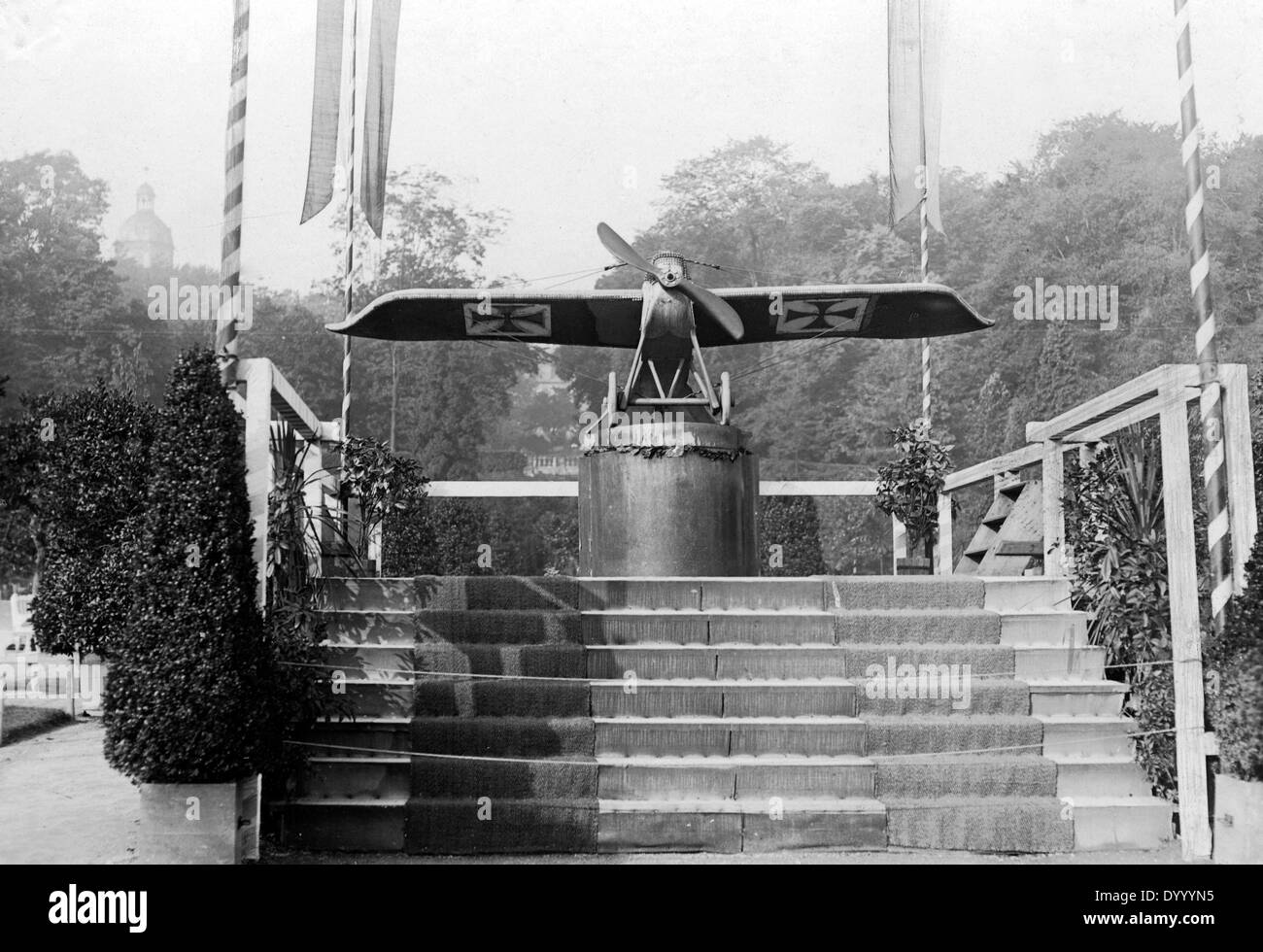 German airforce memorial in Gotha, 1916 Stock Photo