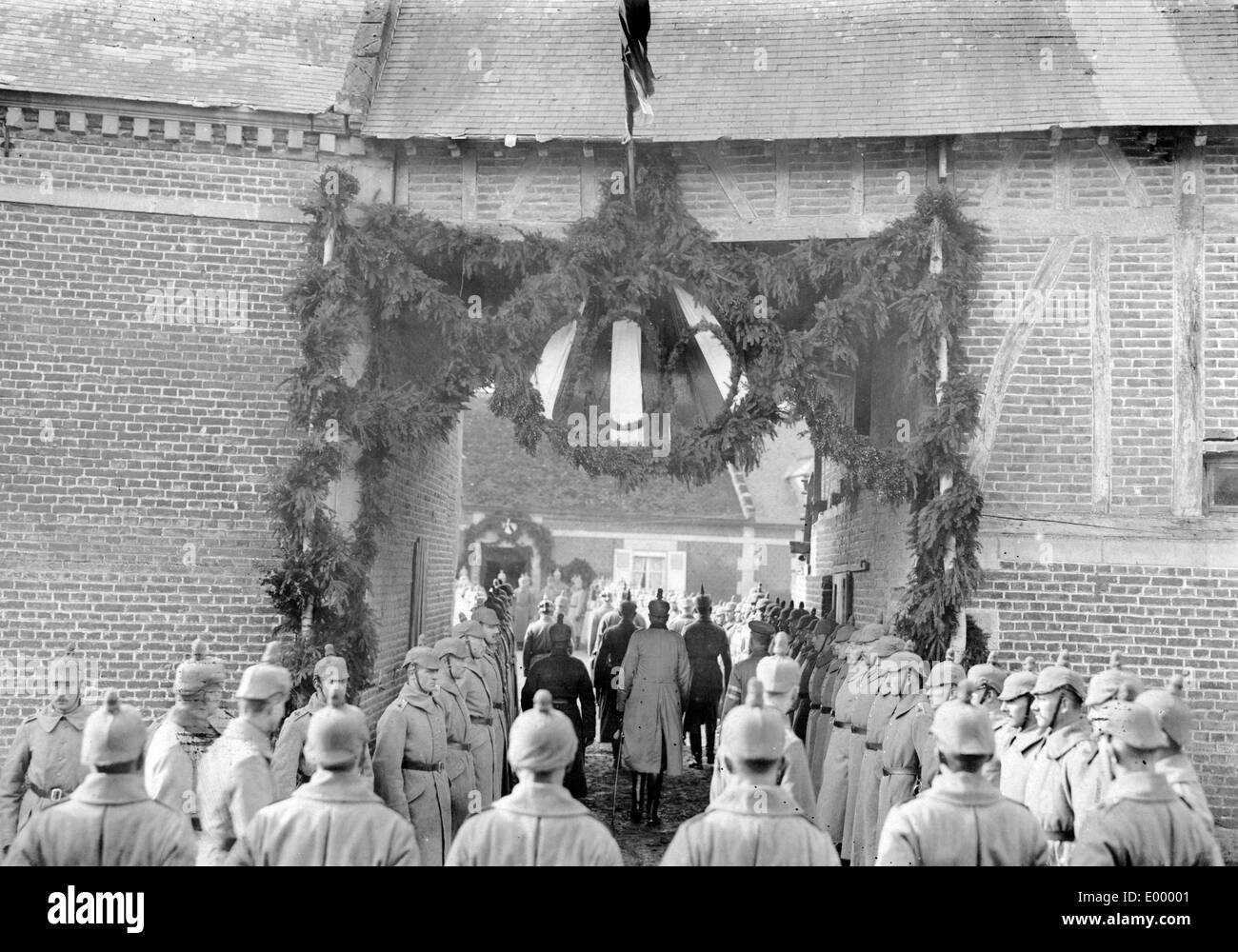 Anniversary of a German artillery regiment, 1916 Stock Photo