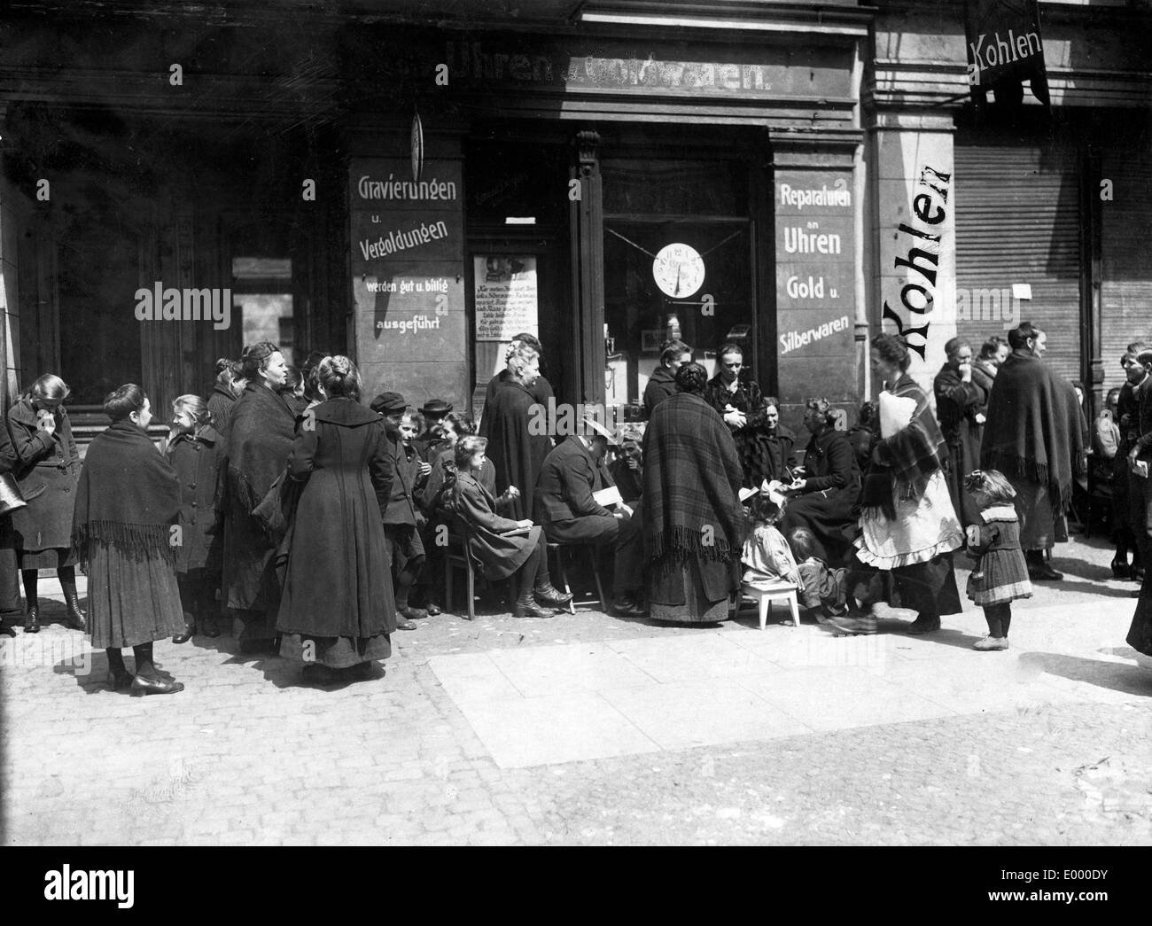 Scarcity of coal during the First World War Stock Photo