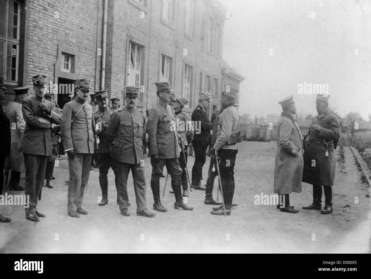 Swiss medical officers in Heidelberg, 1916 Stock Photo