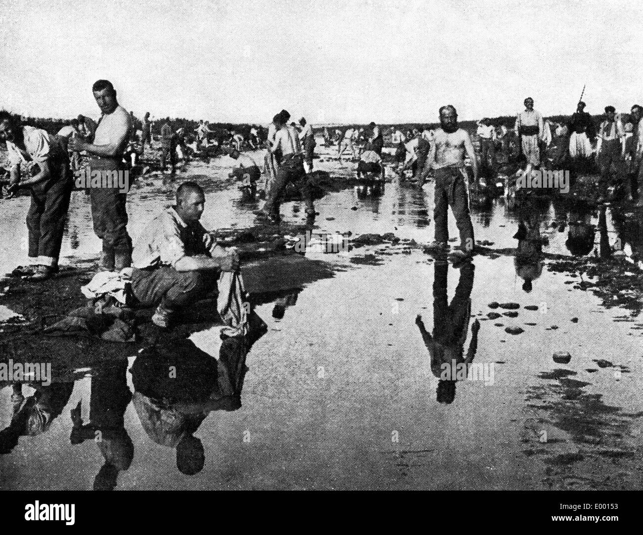 German captives in Algeria, 1915 Stock Photo