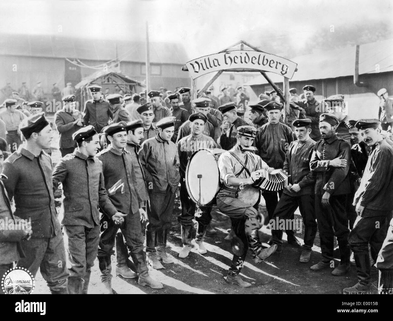 German soldiers as prisoners in WWI Stock Photo