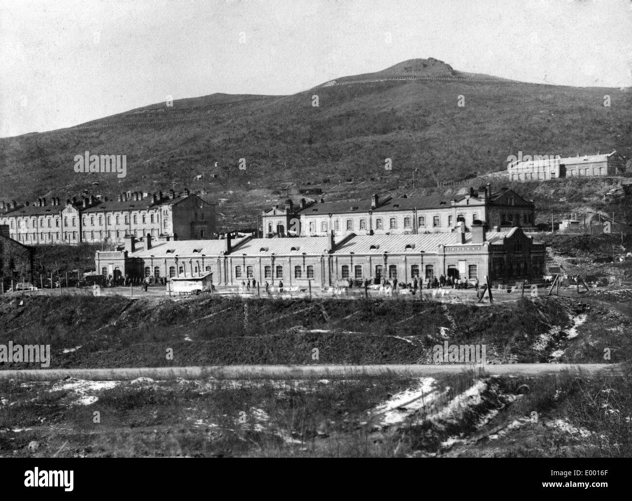 The POW camp Vladivostok, 1921 Stock Photo