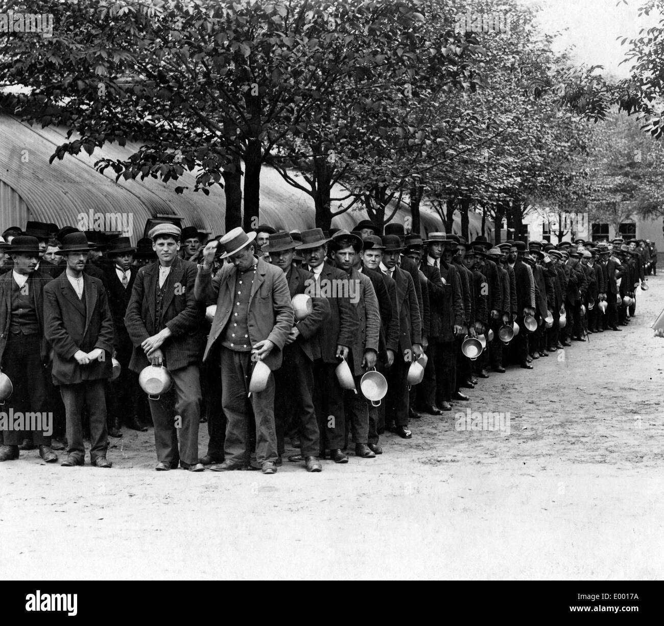 Russian internees in Doeberitz, 1914 Stock Photo