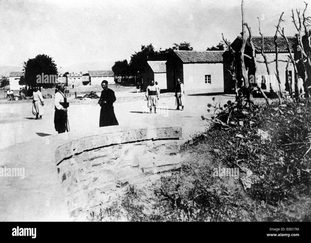 German internment camp in Algier, 1915 Stock Photo