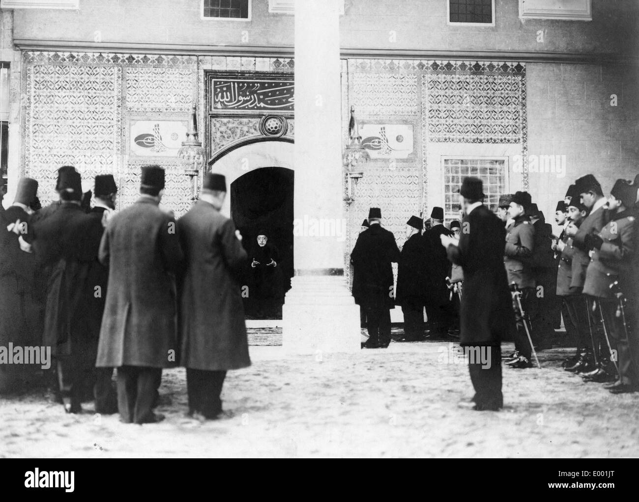 Declaration of the holy war in Istanbul, 1914 Stock Photo