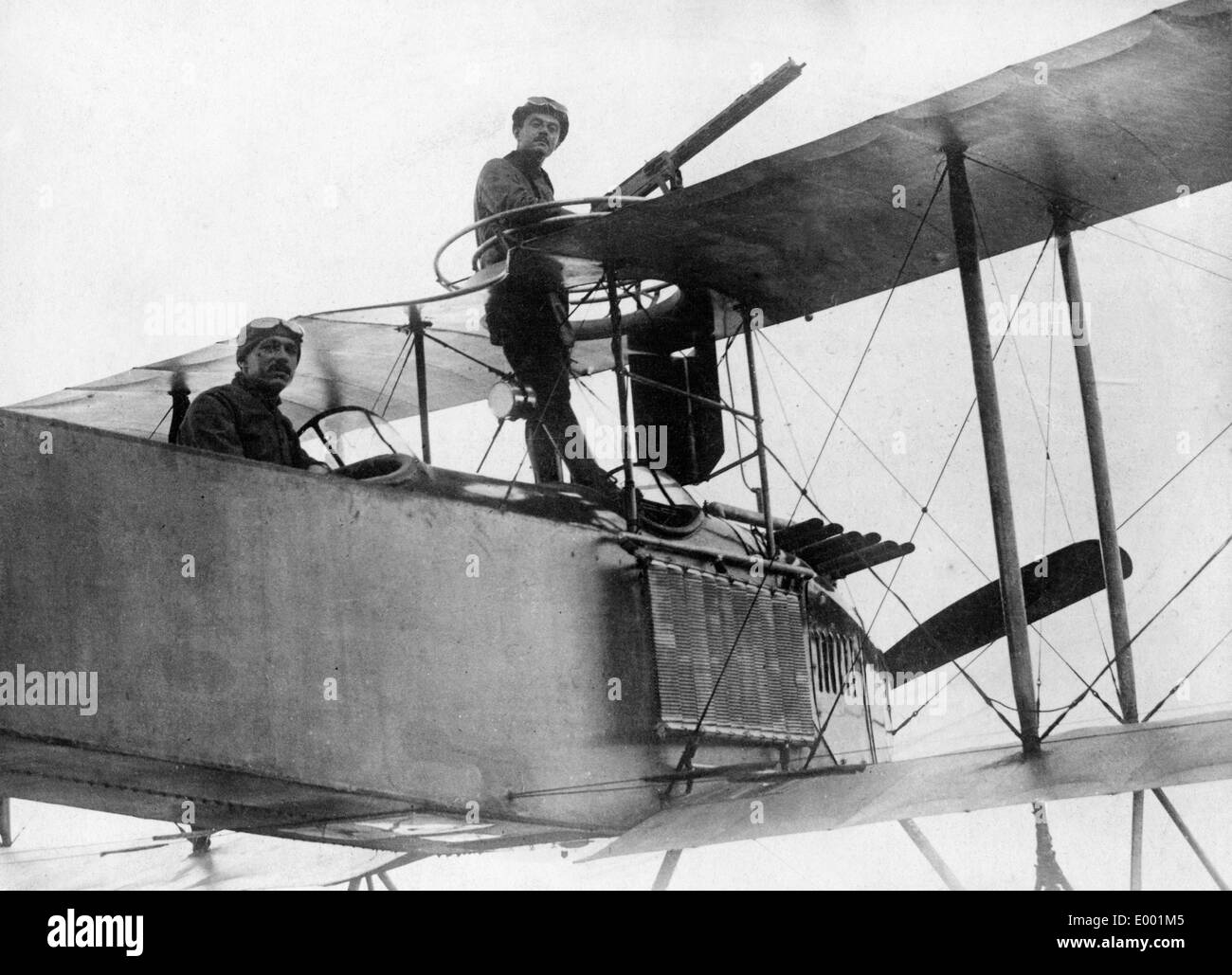 Turkish airplane in World War I, 1917 Stock Photo