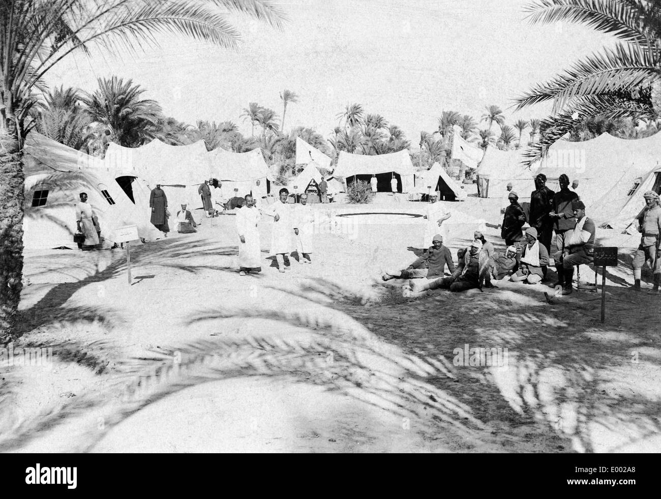 Camp of the Red Crescent, 1917 Stock Photo
