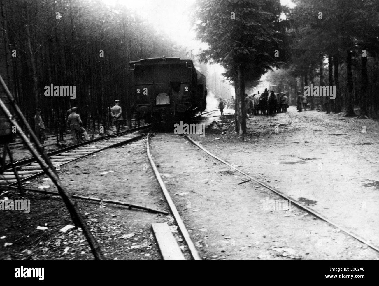 German communications zone on the Western Front, 1915 Stock Photo