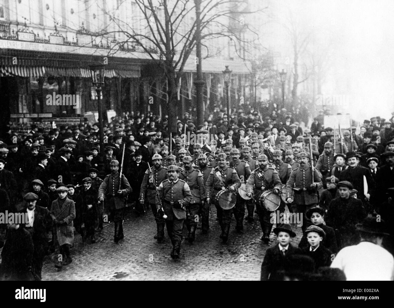 German patrol parade in Antwerp, 1914 Stock Photo 68843778 Alamy