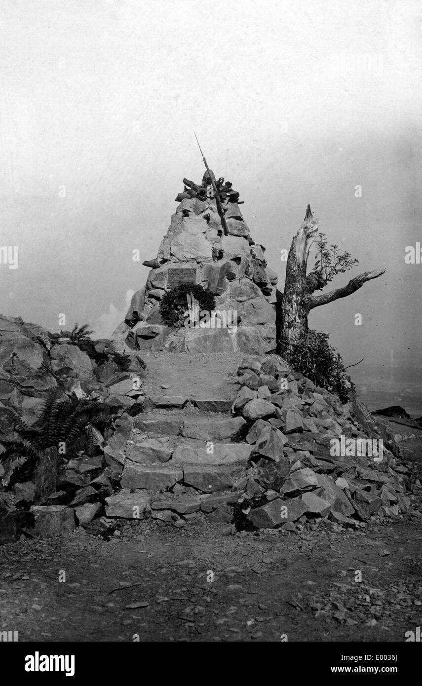 Memorial site for killed German soldiers in the Vosges, 1915 Stock Photo