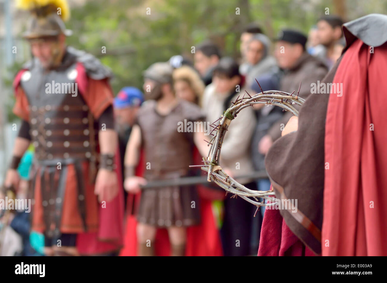 Man With Crown Of Thorns High Resolution Stock Photography and Images ...