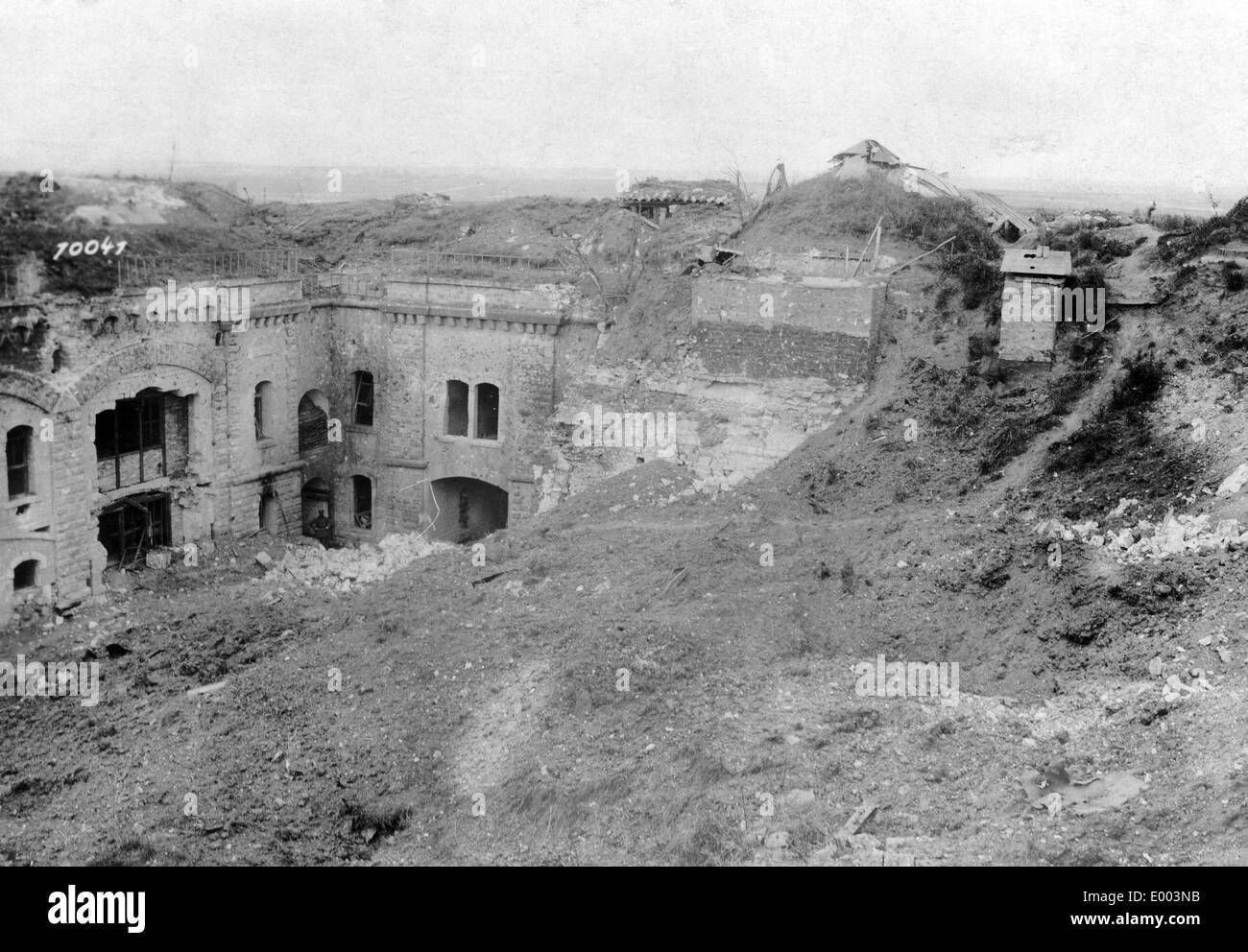 Fort Conde near Soisson, 1918 Stock Photo