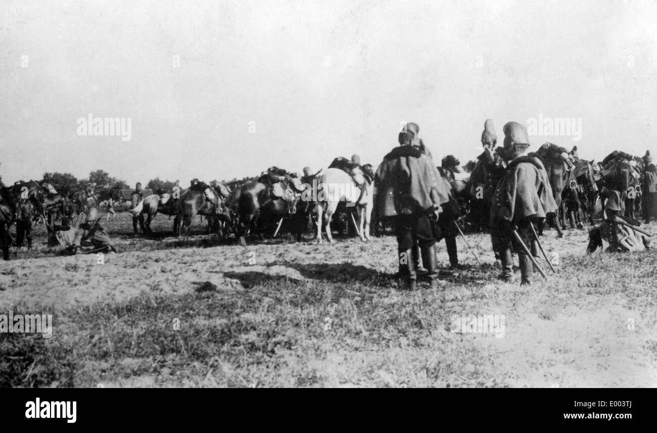 Austro-Hungarian dragoons, 1914 Stock Photo