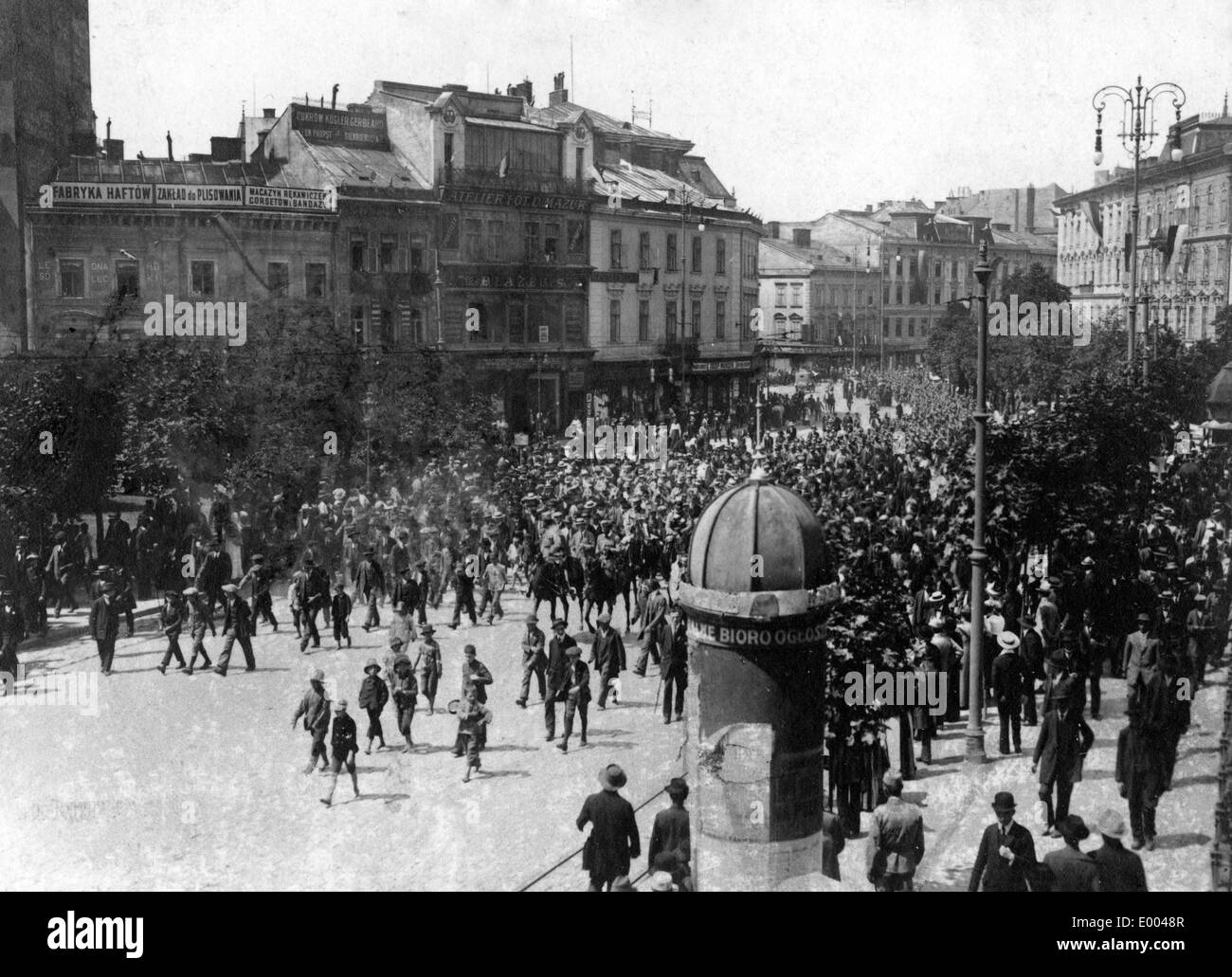 Austrian Troops in Lviv, 1915 Stock Photo