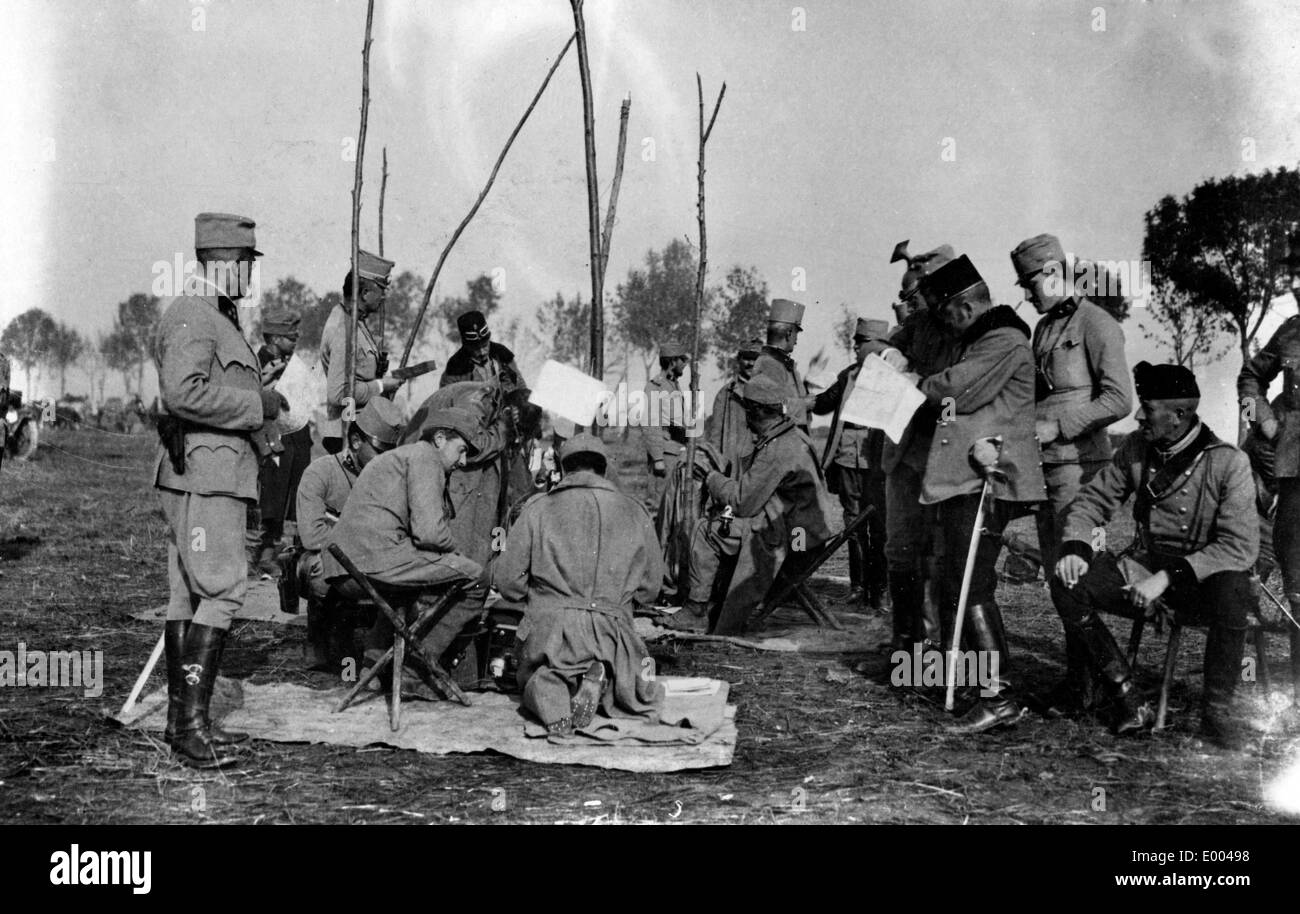 Austrian troops at the Eastern front, 1914 Stock Photo
