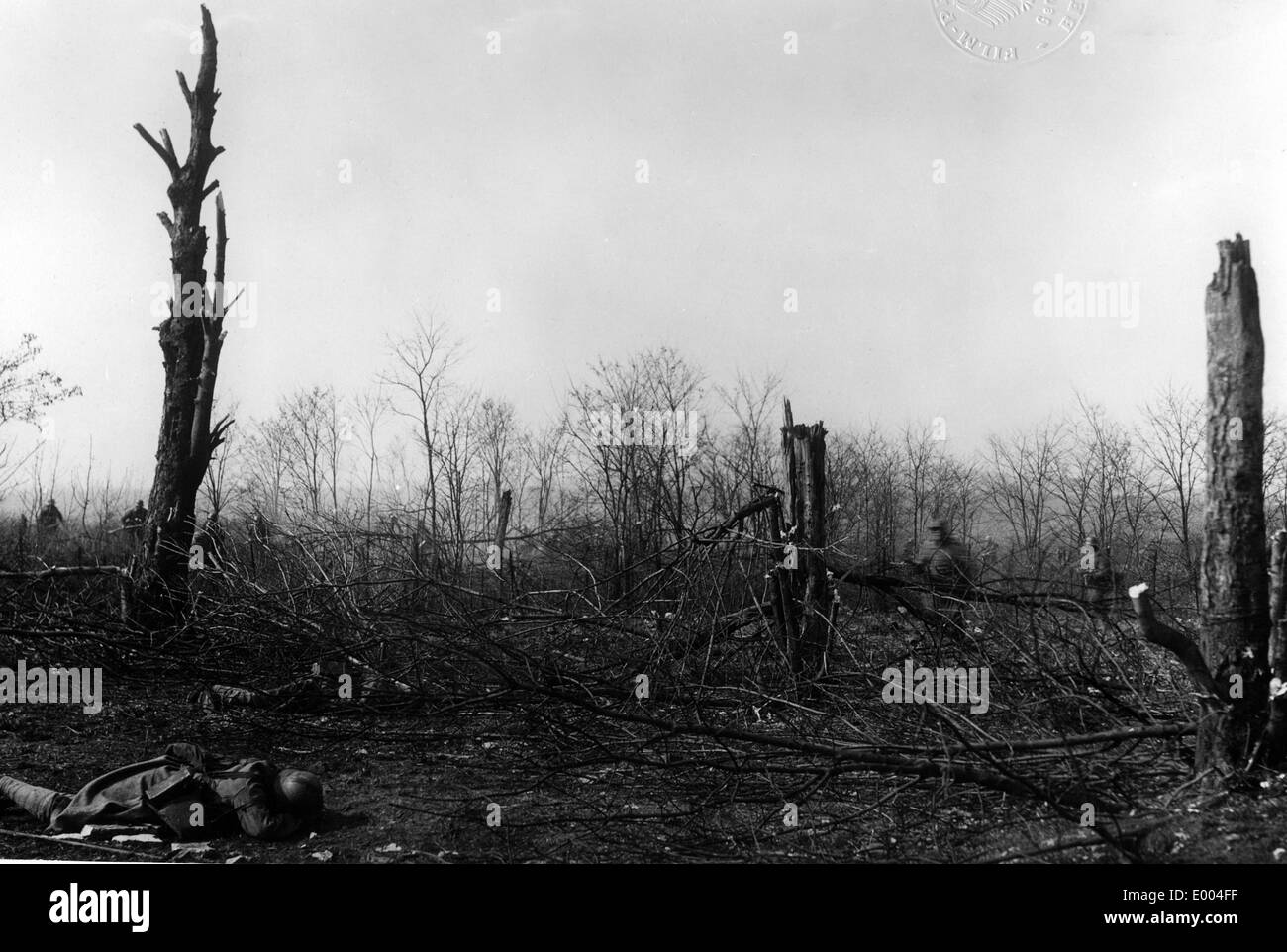 Battlefield on the Western Front, 1916 Stock Photo