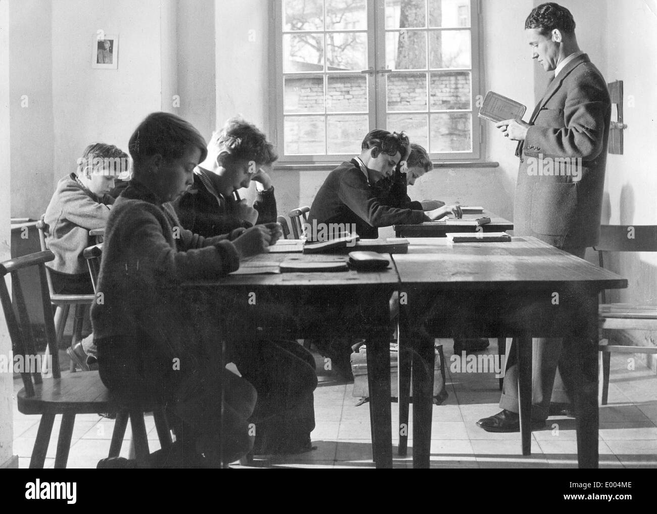 Education in the boarding school in Salem, 1955 Stock Photo Alamy