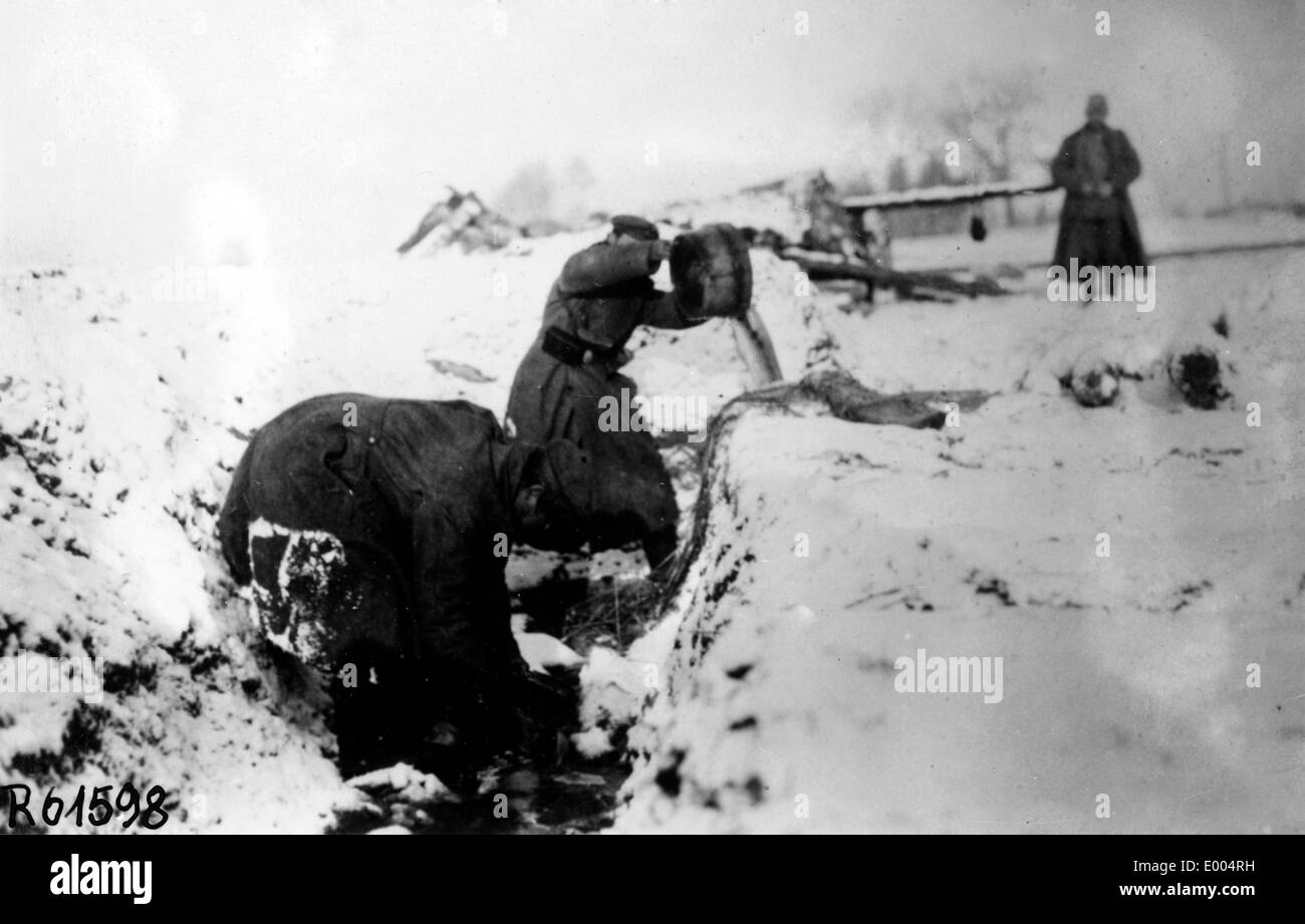 Russian troops in the First World War Stock Photo