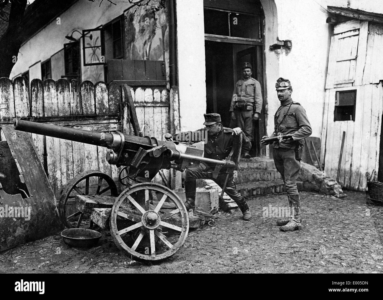 Austro-Hungarian rapid fire gun, 1914 Stock Photo