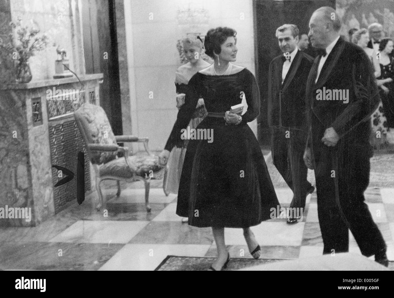 Konrad Adenauer in Tehran, 1957 Stock Photo