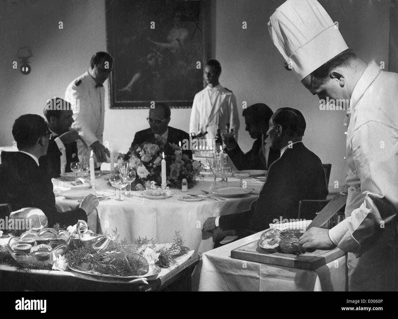 1950s dinner hi-res stock photography and images - Alamy