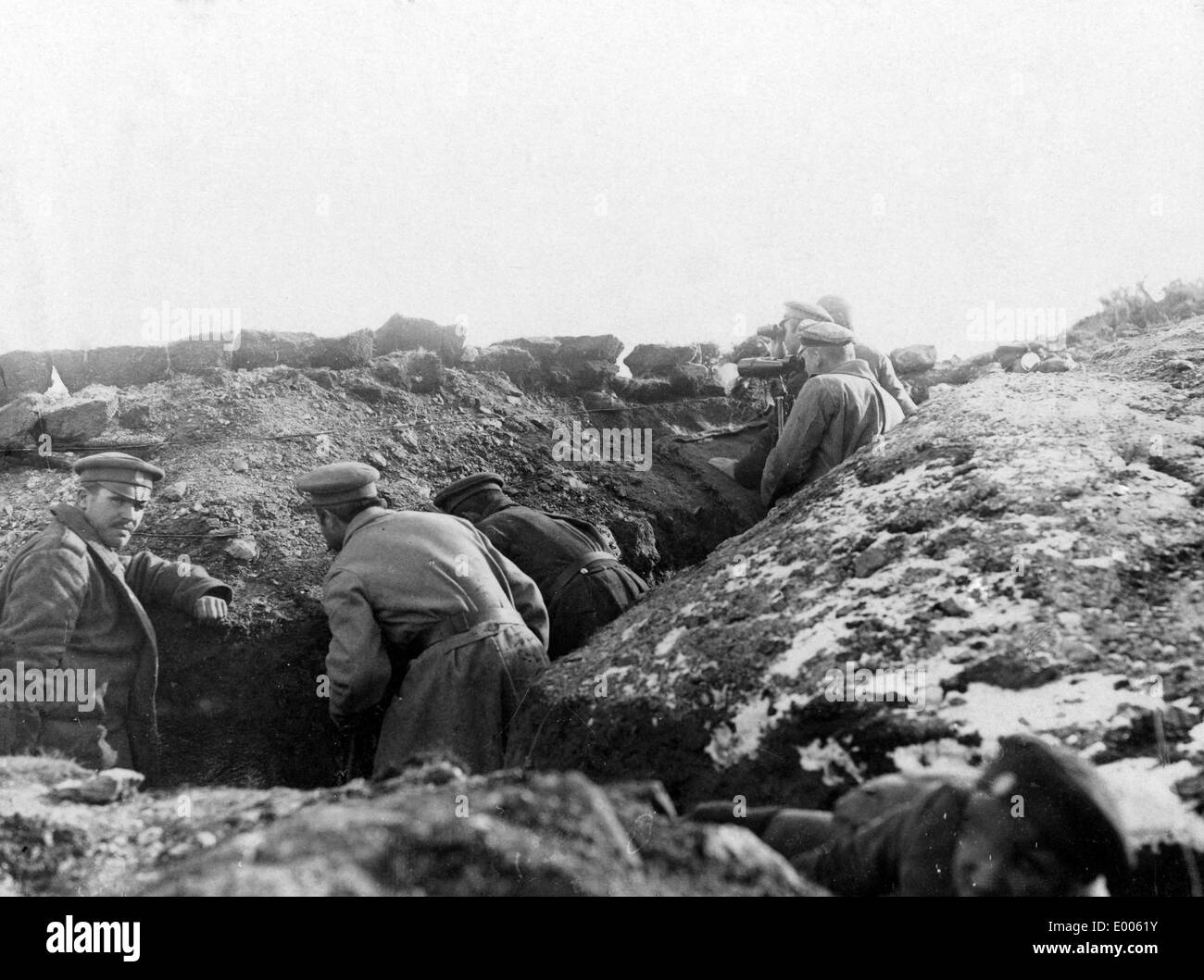 Bulgarian observation post close to Bitola, 1917 Stock Photo