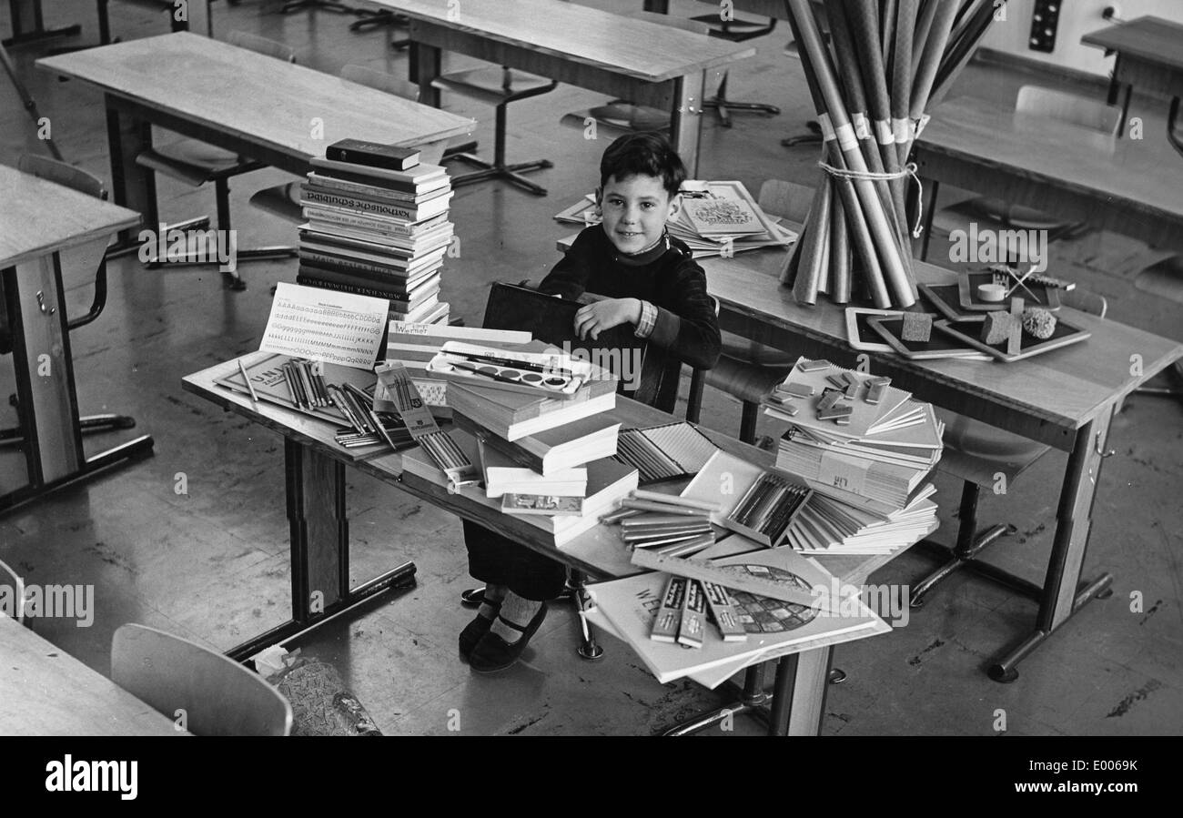 Child at school Black and White Stock Photos & Images - Alamy