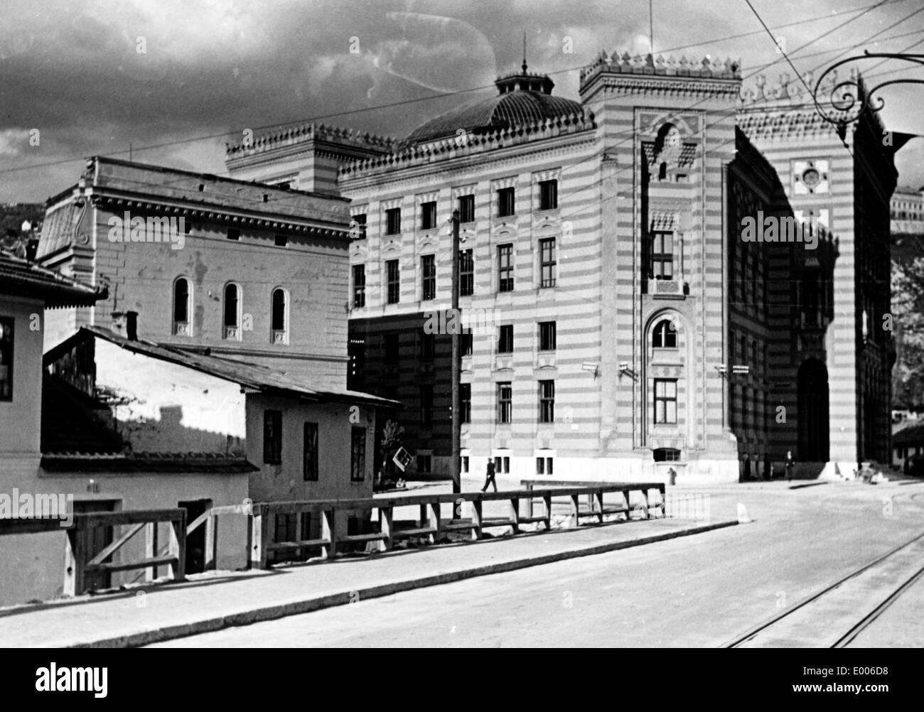 City hall and prison of Sarajevo, 1914 Stock Photo