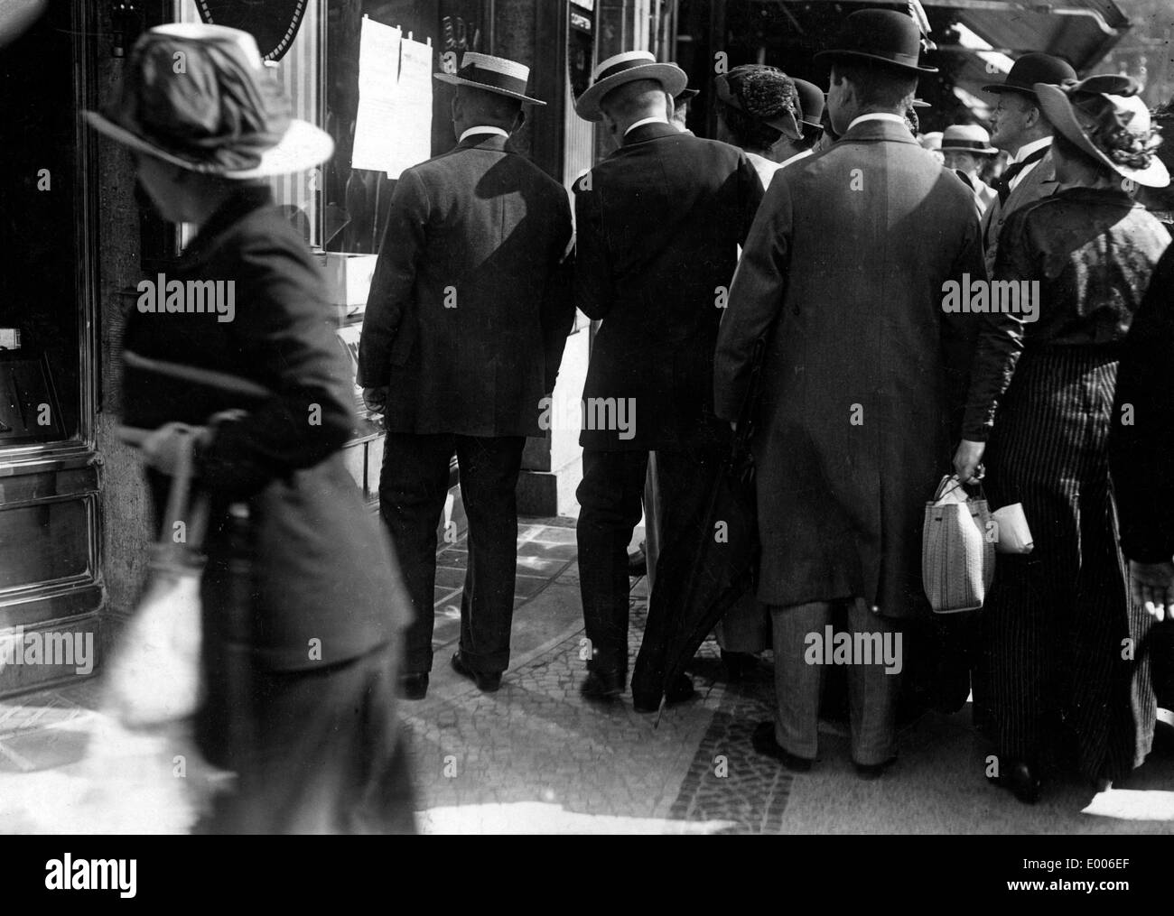 Mobilization days in Berlin, 1914 Stock Photo - Alamy