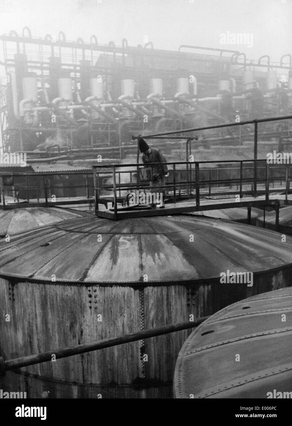 Petroleum tank, 1935 Stock Photo Alamy