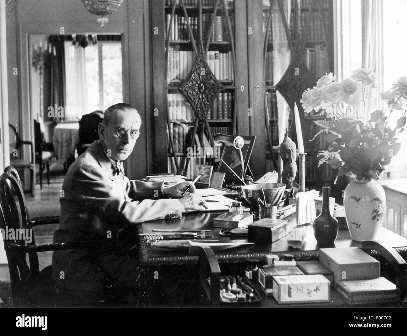 Thomas Mann, 1954 Stock Photo