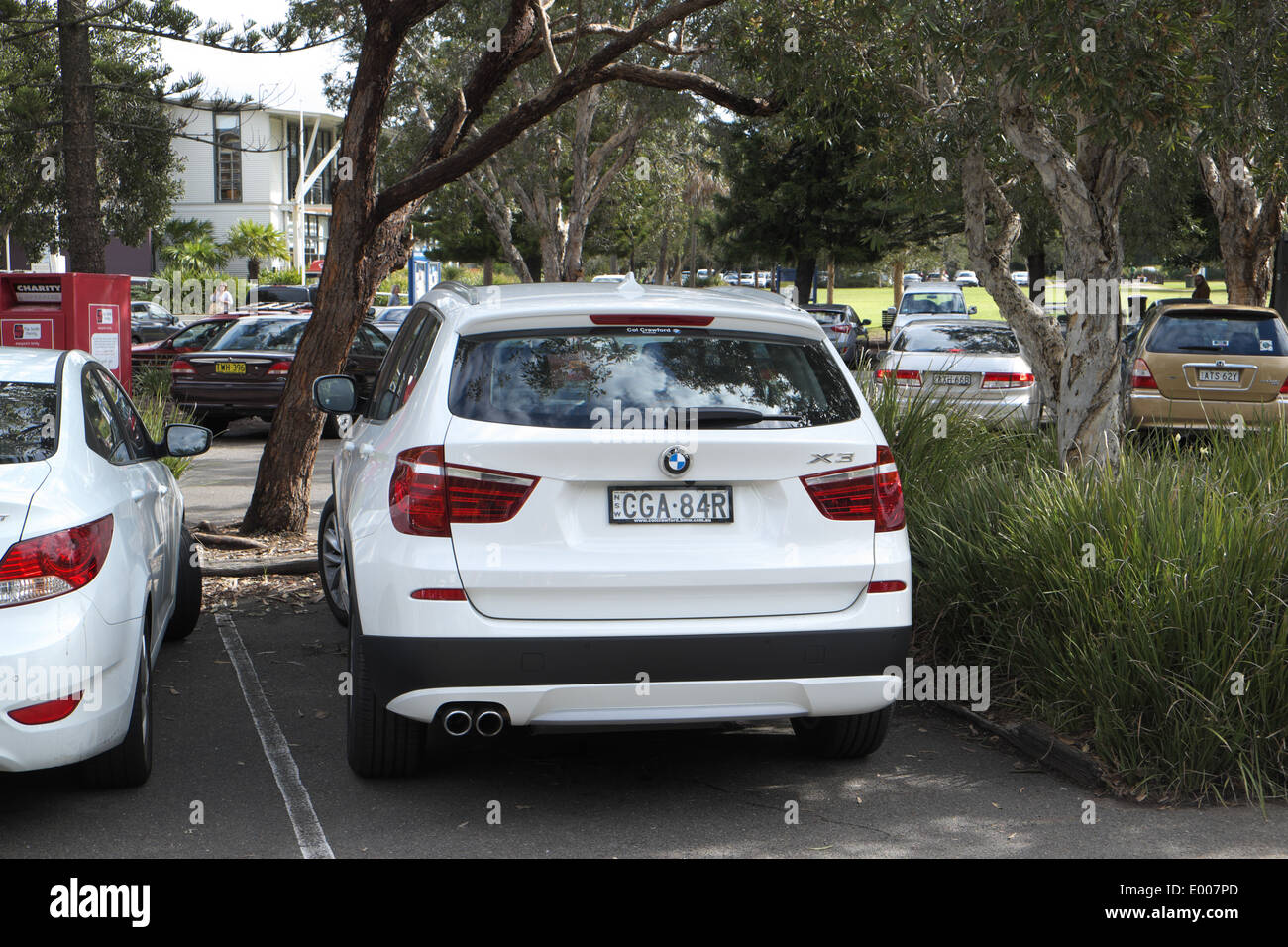 2014 BMW x3 parked in sydney.australia Stock Photo