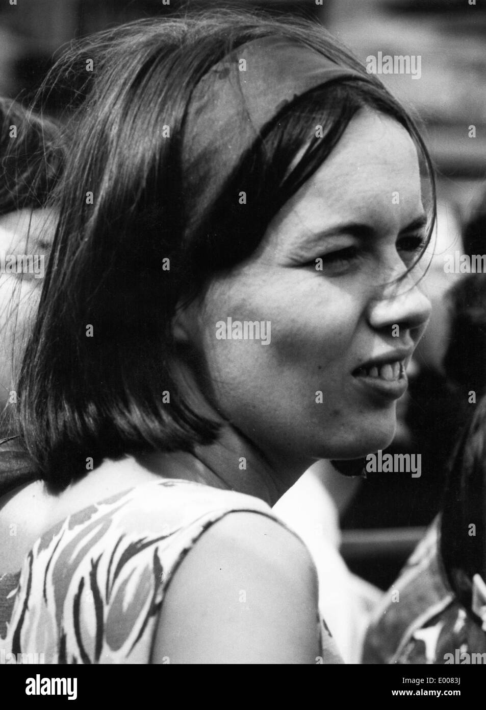 A young woman in London, 1967 Stock Photo